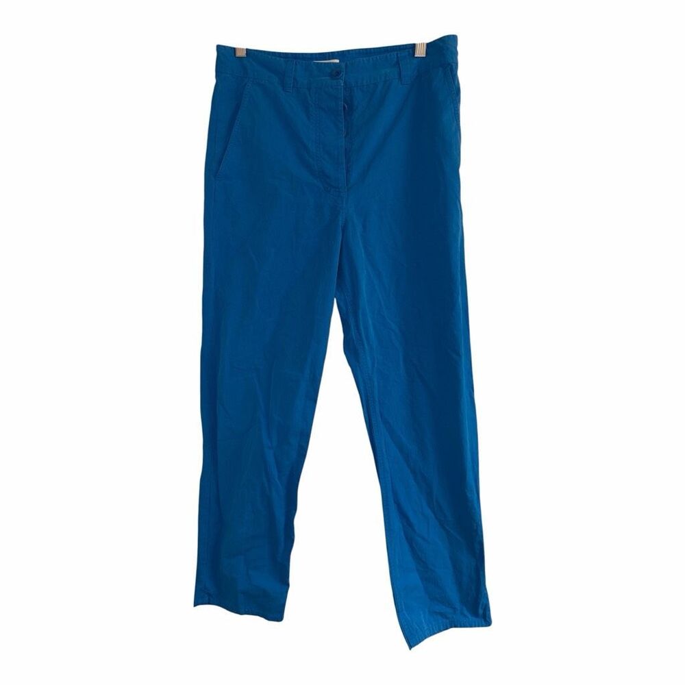 ✨COS Cotton Khaki Blue Sz 6 Pants✨ - Picture 4 of 10